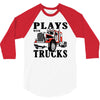 plays with trucks family matching 3/4 Sleeve Shirt