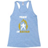 train insaiyan Racerback Tank