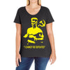 rocky 4 ivan drago homage Ladies Curvy T-Shirt