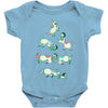 angry unicorns Baby Onesie