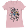 ninja aliens Ladies Fitted T-Shirt