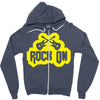 rock on Zipper Hoodie