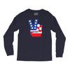 Peace Sign Hand Long Sleeve Shirts