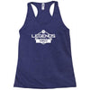 legends are born in march Racerback Tank