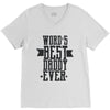 words best daddy V-Neck Tee