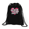 my valentine is a fictional character Drawstring Bags