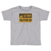 caution skinhead, ideal birthday gift or present Toddler T-shirt