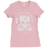 astronaut skull Ladies Fitted T-Shirt