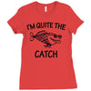 father's day fishing Ladies Fitted T-Shirt