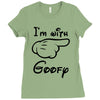 i'm with goofy t shirt mickey mouse t shirt disney shirt walt disney t Ladies Fitted T-Shirt