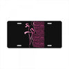 breast cancer License Plate