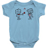 cute love robots Baby Onesie