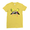 halloween face Ladies Fitted T-Shirt
