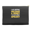 black without apology Accessory Pouches