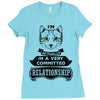 I Am Cat Actually In A Very Commited Relationship Ladies Fitted T-Shirt
