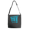 mystery tee Adjustable Strap Totes