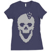 skull tetris Ladies Fitted T-Shirt