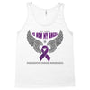 my hero is now my angel pancreatic cancer awareness Tank Top