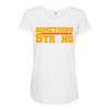 something strong trending Maternity Scoop Neck T-shirt