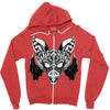bat ornate Zipper Hoodie