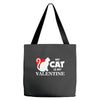 my cat is my valentine (2) Tote Bags