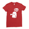 boo... Ladies Fitted T-Shirt