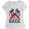 I WOULD LIKE TO RAGE Women's Triblend Scoop T-shirt