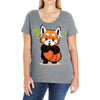 red fox 2 Ladies Curvy T-Shirt