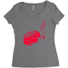 joint smoking brain Women's Triblend Scoop T-shirt