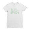 pickles are cucumbers soaked in evil Ladies Fitted T-Shirt