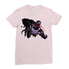moster name Ladies Fitted T-Shirt