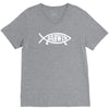 darwin'   fish V-Neck Tee