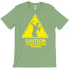 caution shapes being thrown printed T-Shirt
