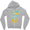 space cat Zipper Hoodie