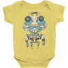 grumpy robot Baby Onesie