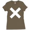 cross logo Ladies Fitted T-Shirt