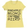 pineapple pizza Ladies Fitted T-Shirt