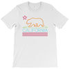 neon sign california republic flag bear T-Shirt