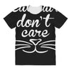 cat hair don't care cute crazy cat All Over Women's T-shirt