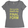 final form Women's Triblend Scoop T-shirt