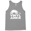 vinyl junkie white logo Tank Top