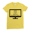 keep calm and watch gilmore girls Ladies Fitted T-Shirt