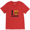 i love burger V-Neck Tee