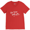 get your geek on white type tee V-Neck Tee