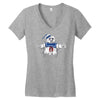 fight the puft Women's V-Neck T-Shirt