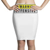 warning offensive mens funny Pencil Skirts