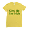 kiss me i'm irish Ladies Fitted T-Shirt
