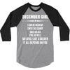 Super December Girl 3/4 Sleeve Shirt