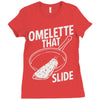 omelette that slide Ladies Fitted T-Shirt