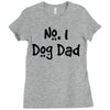 number one dog dad Ladies Fitted T-Shirt